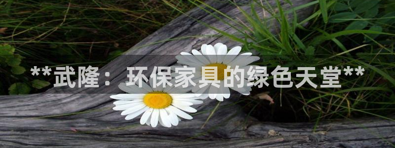 杏耀平台登录入口：**武隆：环保家具的绿色天堂**