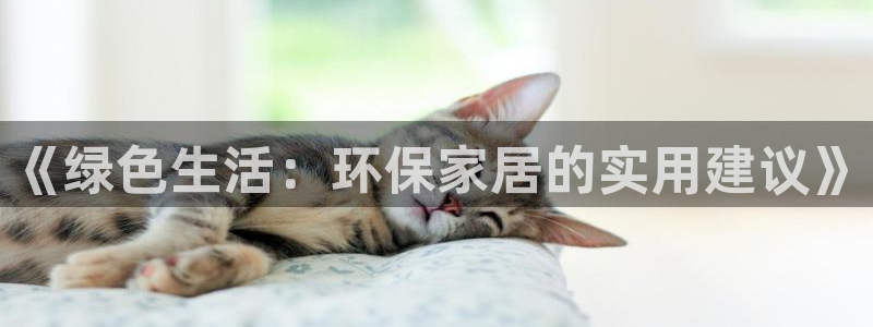 杏耀注册平台官网：《绿色生活：环保家居的实用建议》
