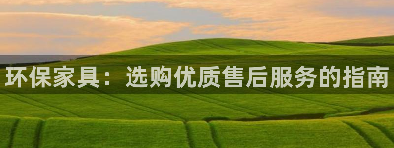 杏耀网址官网：环保家具：选购优质售后服务的指南