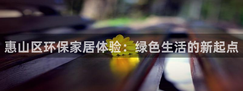 杏耀平台手机app：惠山区环保家居体验：绿色生活的新起点